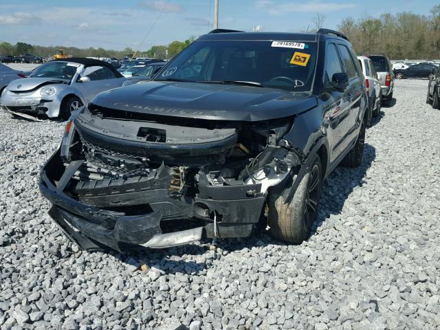 1FM5K8GT7FGA31501 - 2015 FORD EXPLORER S CHARCOAL photo 2