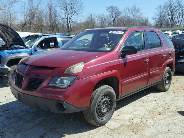 3G7DA03E95S532500 - 2005 PONTIAC AZTEK MAROON photo 2