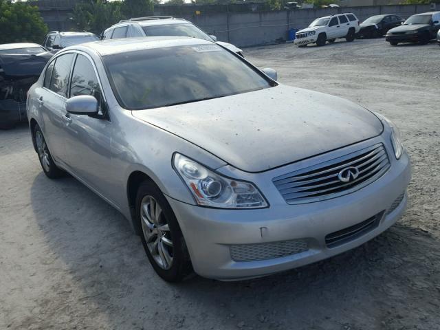 JNKBV61F78M263007 - 2008 INFINITI G35 SILVER photo 1