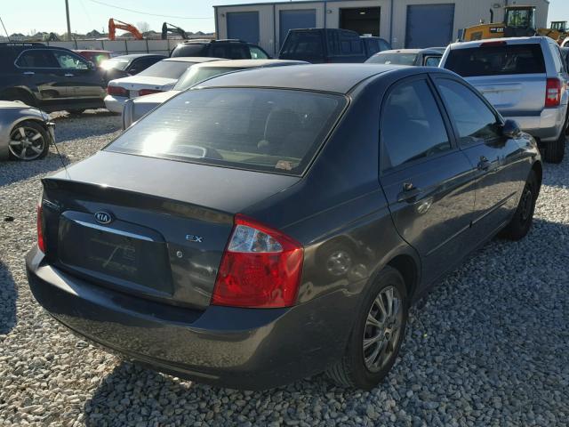 KNAFE121165211031 - 2006 KIA NEW SPECTR BLACK photo 4