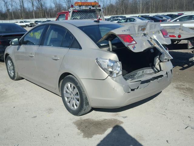 1G1PF5S91B7234205 - 2011 CHEVROLET CRUZE LT GOLD photo 3