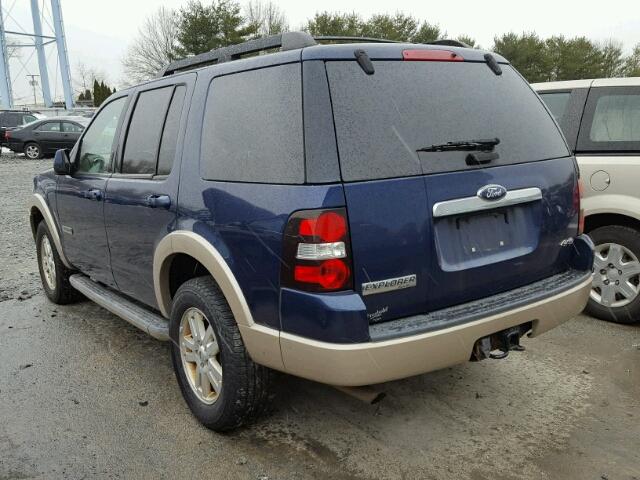 1FMEU74E78UB23108 - 2008 FORD EXPLORER E BLUE photo 3