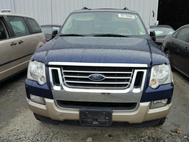 1FMEU74E78UB23108 - 2008 FORD EXPLORER E BLUE photo 9