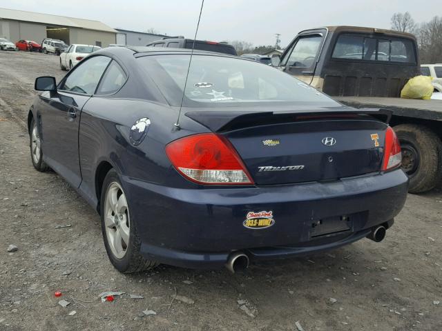 KMHHM65D96U210681 - 2006 HYUNDAI TIBURON GS BLUE photo 3