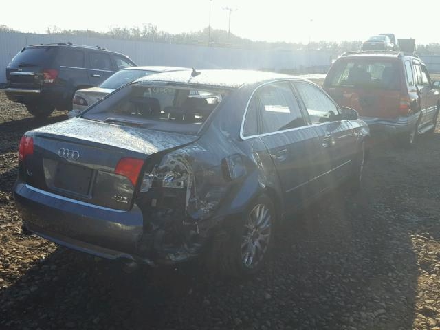 WAUDF78E48A147997 - 2008 AUDI A4 2.0T QU GRAY photo 4