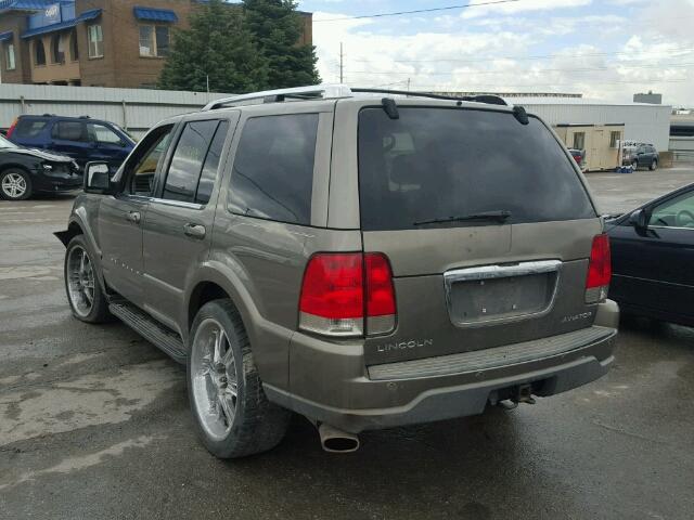 5LMEU68HX3ZJ27256 - 2003 LINCOLN AVIATOR 棕色 照片 3
