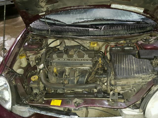 1B3ES46C1YD554078 - 2000 DODGE NEON BASE PURPLE photo 7