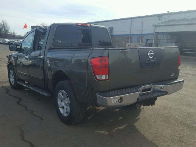 1N6AA07B74N589126 - 2004 NISSAN TITAN XE GREEN photo 3