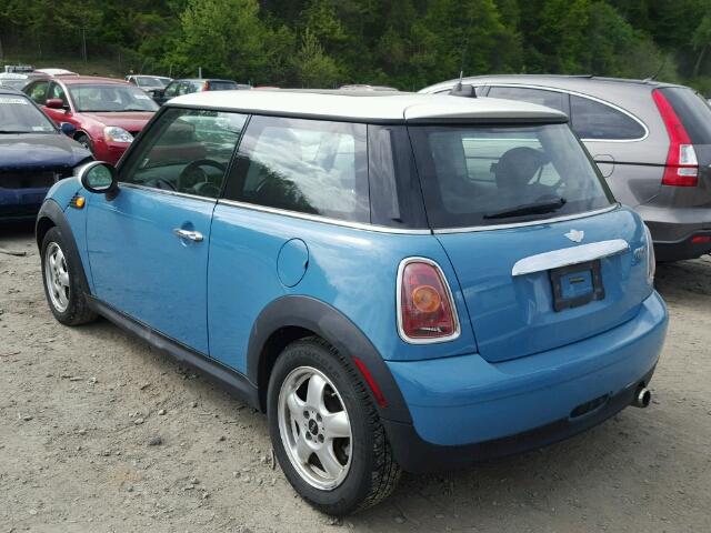 WMWMF33508TU65121 - 2008 MINI COOPER BLUE photo 3