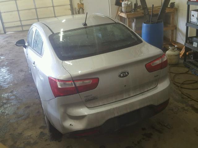 KNADM4A30D6293131 - 2013 KIA RIO LX Արծաթագույն լուսանկար 3