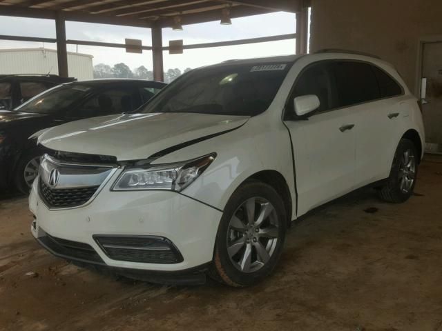 5FRYD4H9XGB020834 - 2016 ACURA MDX ADVANC WHITE photo 2