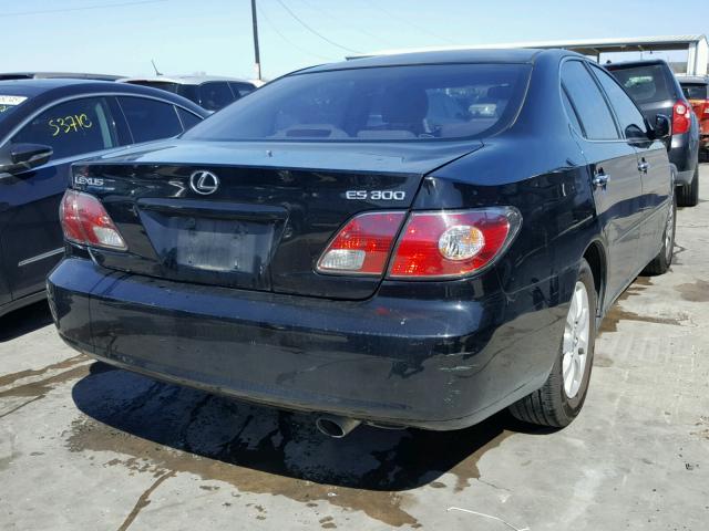 JTHBF30G025003653 - 2002 LEXUS ES 300 BLACK photo 4