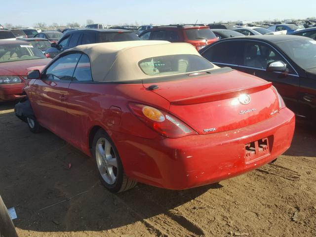 4T1FA38P05U056686 - 2005 TOYOTA CAMRY SOLA RED photo 3