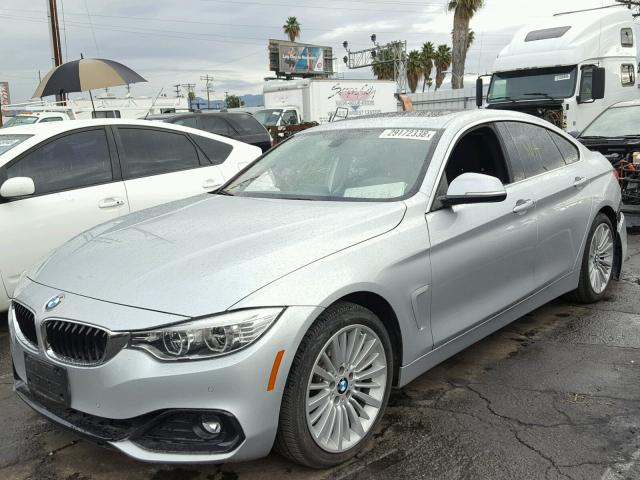 WBA4B1C58GG242414 - 2016 BMW 435 I SILVER photo 2