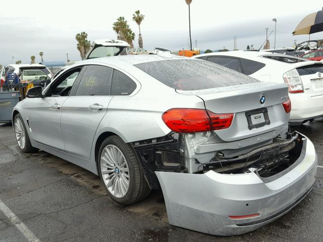 WBA4B1C58GG242414 - 2016 BMW 435 I SILVER photo 3