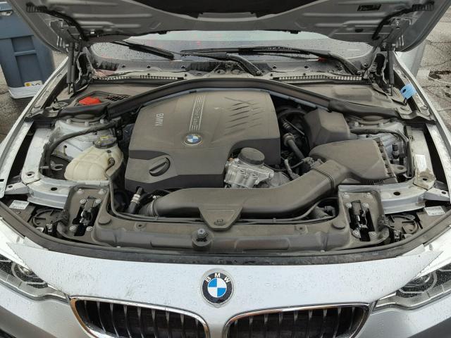 WBA4B1C58GG242414 - 2016 BMW 435 I SILVER photo 7