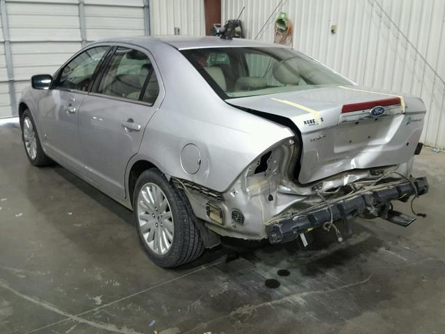 3FADP0L31BR279535 - 2011 FORD FUSION HYB SILVER photo 3