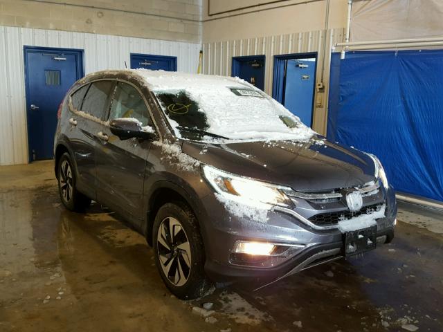 5J6RM4H93FL105316 - 2015 HONDA CR-V TOURI GRAY photo 1