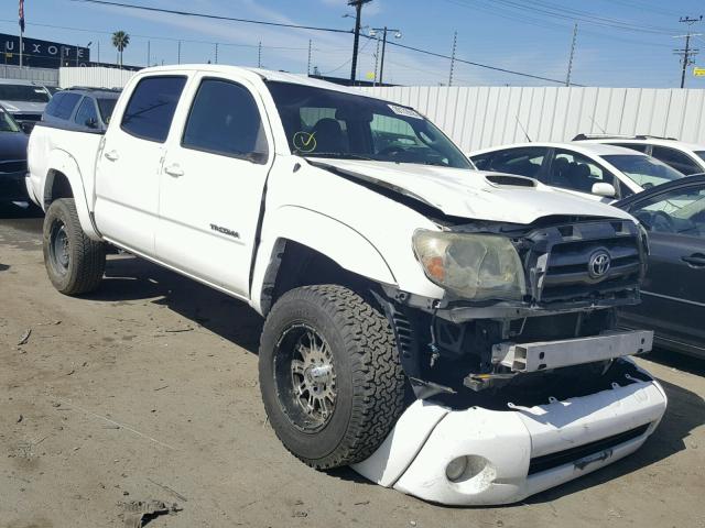 3TMJU62N29M087091 - 2009 TOYOTA TACOMA DOU WHITE photo 1