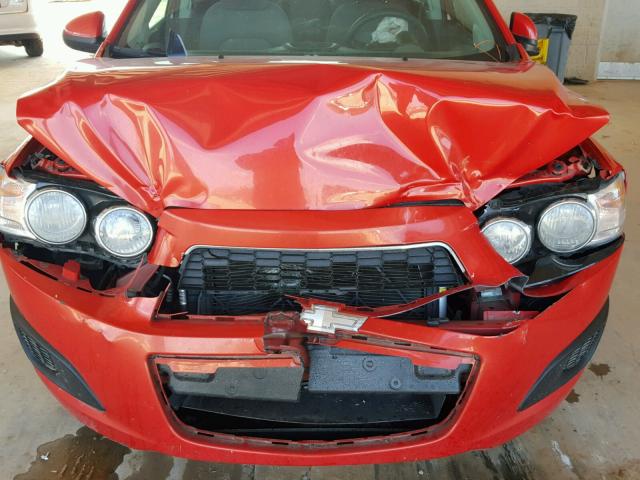 1G1JA5SH9D4172245 - 2013 CHEVROLET SONIC LS 橙色 照片 7