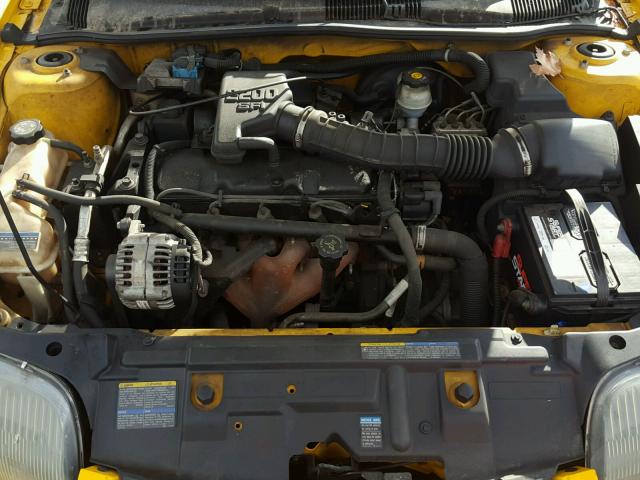 1G2JB124627472836 - 2002 PONTIAC SUNFIRE SE YELLOW photo 7