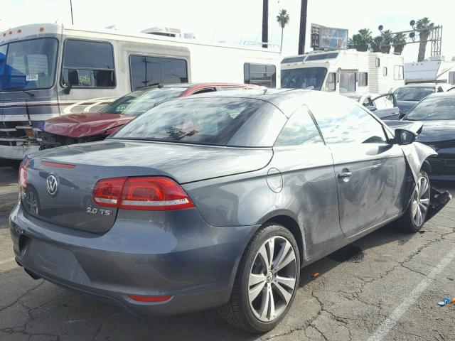 WVWFW8AH4DV002564 - 2013 VOLKSWAGEN EOS LUX Серый фото 4