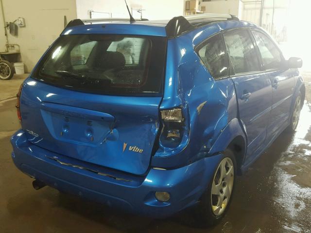 5Y2SL67887Z442688 - 2007 PONTIAC VIBE BLUE photo 4