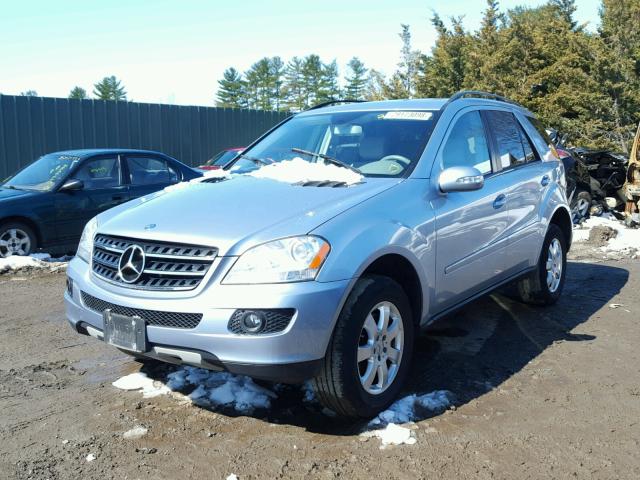 4JGBB86E27A232345 - 2007 MERCEDES-BENZ ML 350 BLUE photo 2