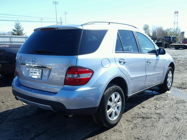 4JGBB86E27A232345 - 2007 MERCEDES-BENZ ML 350 BLUE photo 4