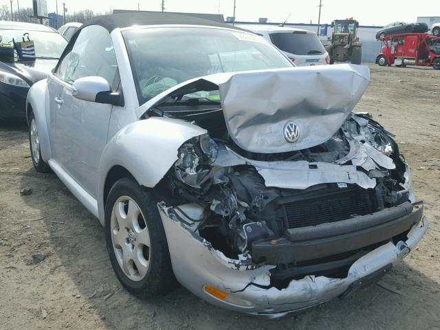 3VWCK21YX3M330489 - 2003 VOLKSWAGEN NEW BEETLE ვერცხლისფერი ფოტო 1