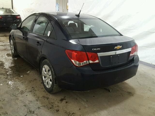 1G1PA5SG3E7291278 - 2014 CHEVROLET CRUZE LS BLUE photo 3