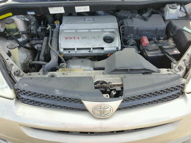 5TDZA23C44S033141 - 2004 TOYOTA SIENNA CE GOLD photo 7