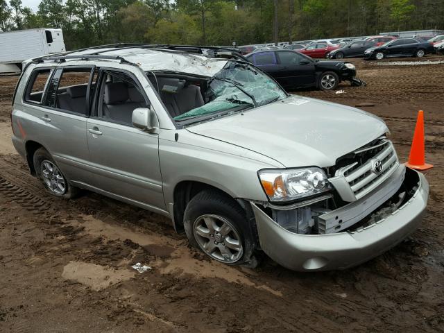 JTEGP21A950047723 - 2005 TOYOTA HIGHLANDER SILVER photo 1