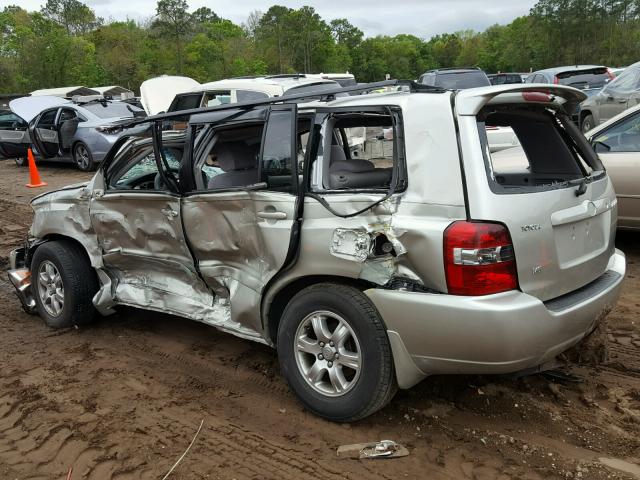 JTEGP21A950047723 - 2005 TOYOTA HIGHLANDER SILVER photo 3