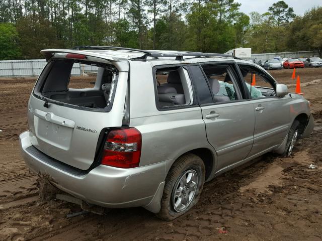 JTEGP21A950047723 - 2005 TOYOTA HIGHLANDER SILVER photo 4