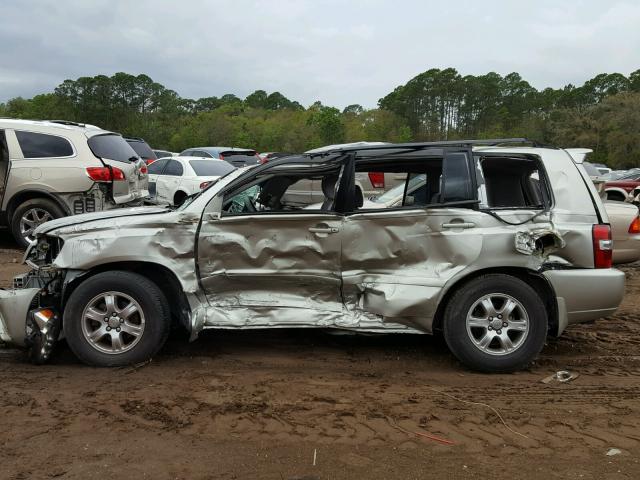 JTEGP21A950047723 - 2005 TOYOTA HIGHLANDER SILVER photo 9