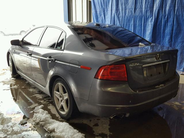 19UUA66255A021715 - 2005 ACURA TL GRAY photo 3