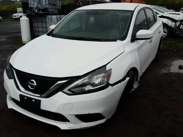 3N1AB7AP4JY244263 - 2018 NISSAN SENTRA S WHITE photo 2