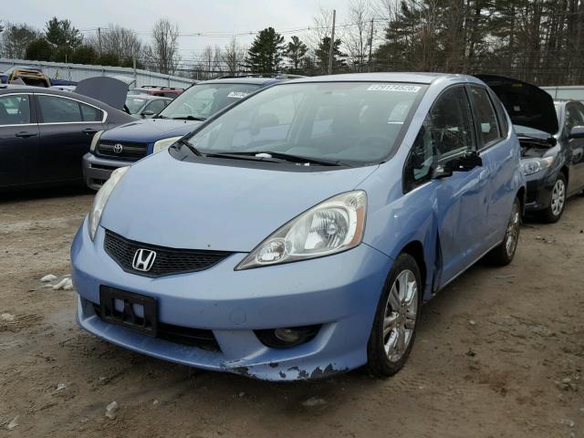 JHMGE8H4XAC020308 - 2010 HONDA FIT SPORT BLUE photo 2