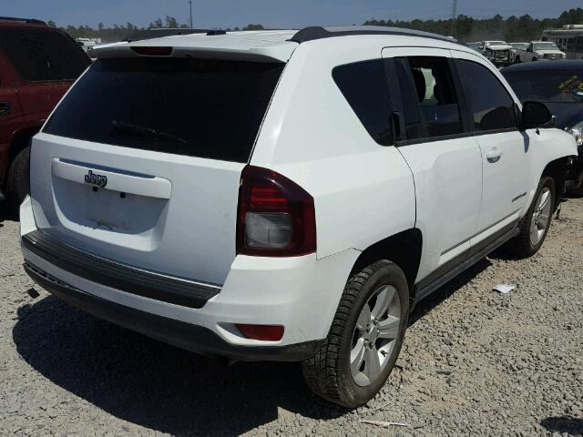 1C4NJCBAXGD567541 - 2016 JEEP COMPASS SP WHITE photo 4