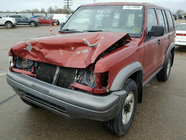 JACDJ58V8S7911827 - 1995 ISUZU TROOPER S RED photo 2