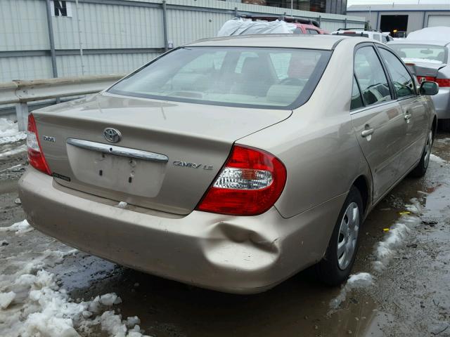 4T1BE32K03U217888 - 2003 TOYOTA CAMRY LE TAN photo 4