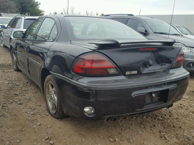 1G2NW52E12M622911 - 2002 PONTIAC GRAND AM G BLACK photo 3