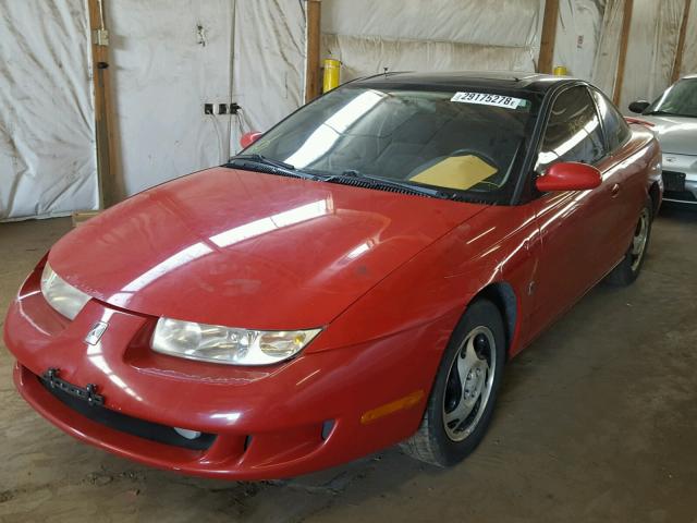 1G8ZH1270XZ133695 - 1999 SATURN SC2 RED photo 2