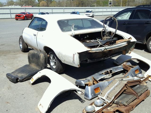 136370R259479 - 1970 CHEVROLET CHEVELL WHITE photo 3