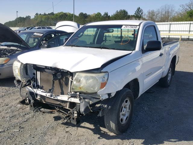 5TENX4CN4AZ714196 - 2010 TOYOTA TACOMA WHITE photo 2