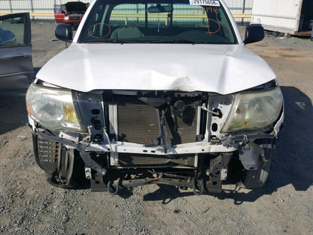 5TENX4CN4AZ714196 - 2010 TOYOTA TACOMA WHITE photo 9