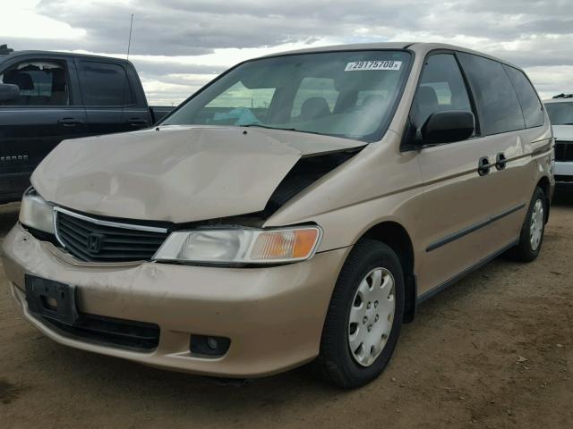 2HKRL185XYH589707 - 2000 HONDA ODYSSEY LX GOLD photo 2