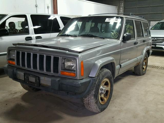 1J4FF48S91L527731 - 2001 JEEP CHEROKEE S SILVER photo 2