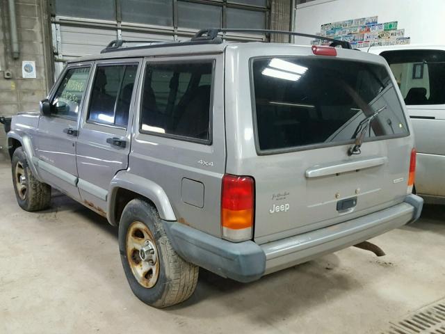 1J4FF48S91L527731 - 2001 JEEP CHEROKEE S SILVER photo 3